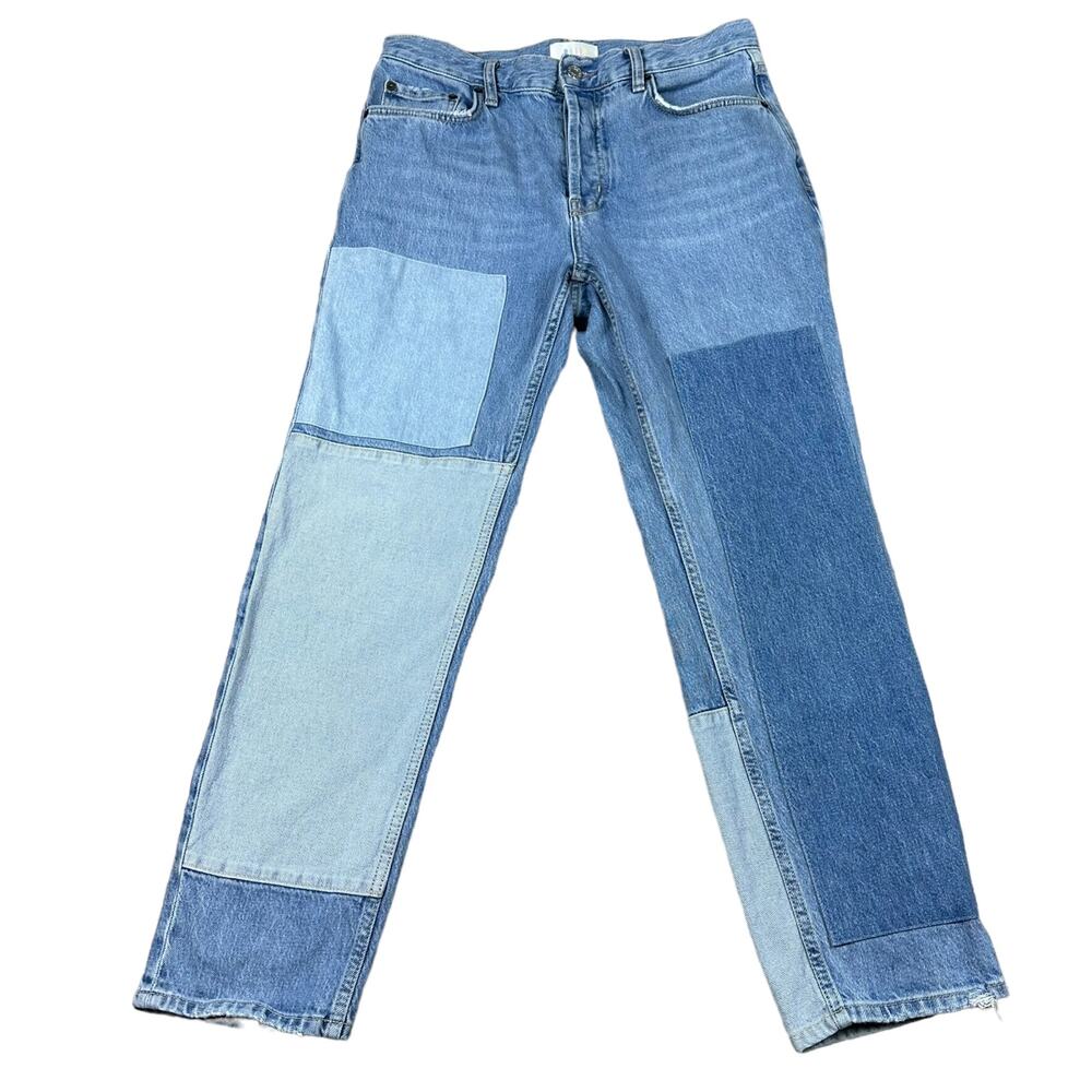 Rails Women's Straight Leg Jeans - Blue Patchwork